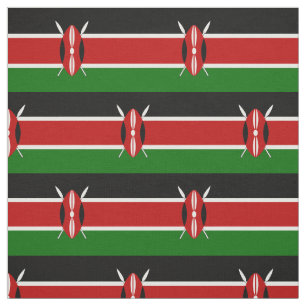 Kenia-Flagge Stoff