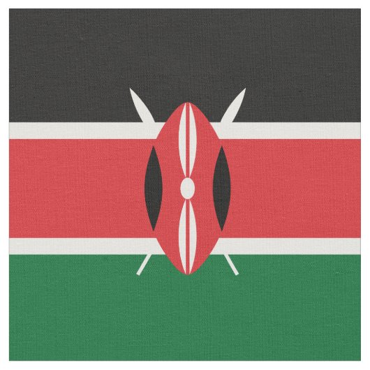 Kenia-Flagge Stoff (Nahaufnahme)