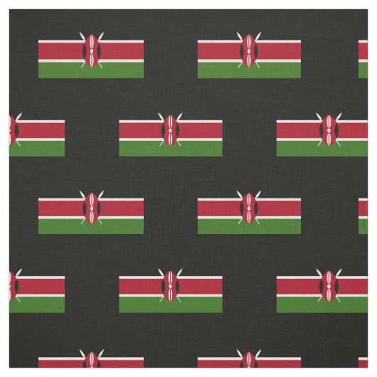Kenia-Flagge Stoff (Muster)