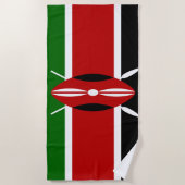 Kenia-Flagge Strandtuch (Vorderseite)