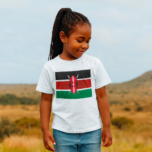 Kenia-Flagge T-Shirt