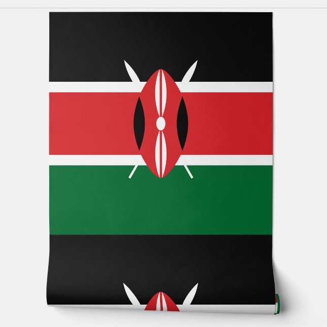 Kenia-Flagge Tapete (Abrollen)