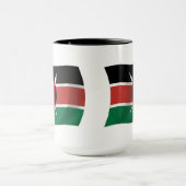 Kenia-Flagge Tasse (Zentrum)