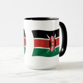 Kenia-Flagge Tasse (VorderseiteRechts)