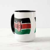 Kenia-Flagge Tasse (Vorderseite Links)
