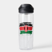 Kenia-Flagge Trinkflasche (Rückseite)