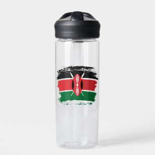 Kenia-Flagge Trinkflasche