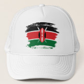 Kenia-Flagge Truckerkappe (Vorderseite)