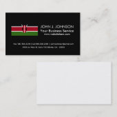 Kenia-Flagge Visitenkarte (Vorne/Hinten)
