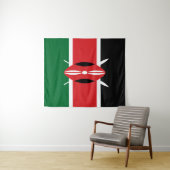 Kenia-Flagge Wandteppich (Beispiel (Horizontal))