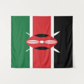 Kenia-Flagge Wandteppich (Vorderseite (Horizontal))