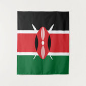 Kenia-Flagge Wandteppich (Vorderseite)