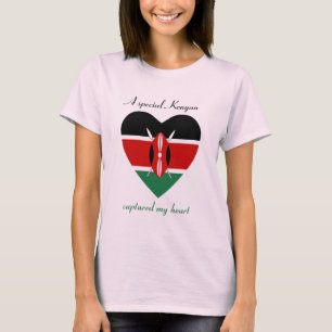 Kenia-Flaggen-Schatz-T - Shirt