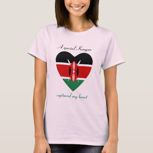 Kenia-Flaggen-Schatz-T - Shirt (Vorderseite)