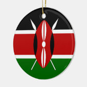 Kenia-Flaggen-Verzierung Keramik Ornament (Links)