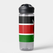 Kenia-Flasche, patriotische kenianische Flagge Trinkflasche (Vorderseite)