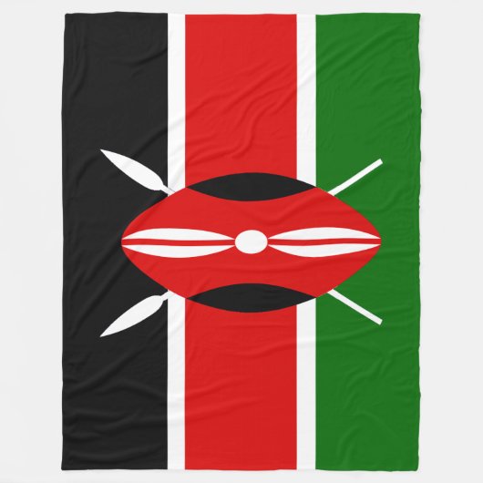 Kenia Fleecedecke (Vorderseite)