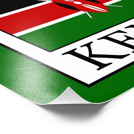 Kenia Fotodruck (Ecke)