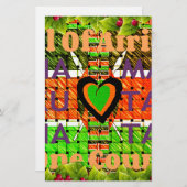 Kenia: ganz Afrika in einem Land - Waldenflagge Briefpapier (Vorne/Hinten)