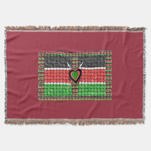 Kenia: ganz Afrika in einem Land - Waldenflagge Decke (Vorderseite)