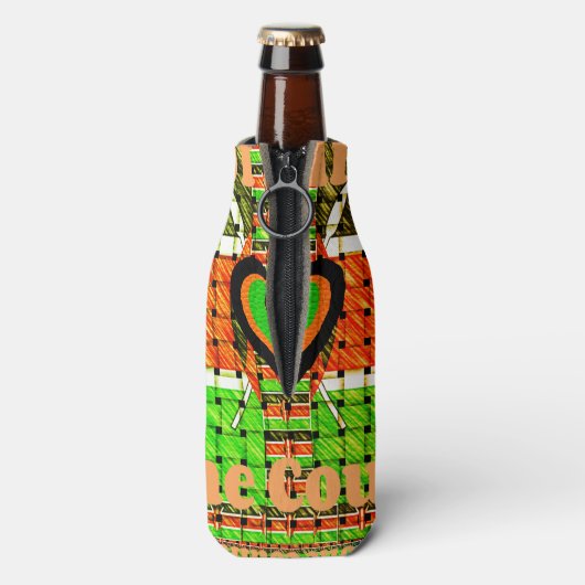 Kenia: ganz Afrika in einem Land - Waldenflagge Flaschenkühler (Flasche Rückseite)