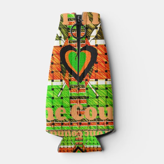 Kenia: ganz Afrika in einem Land - Waldenflagge Flaschenkühler (Rückseite)