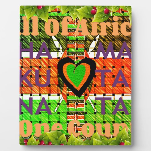 Kenia: ganz Afrika in einem Land - Waldenflagge Fotoplatte (Vorderseite)