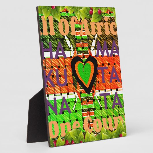 Kenia: ganz Afrika in einem Land - Waldenflagge Fotoplatte (Seite)