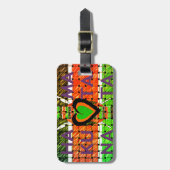 Kenia: ganz Afrika in einem Land - Waldenflagge Gepäckanhänger (Vorderseite vertikal)