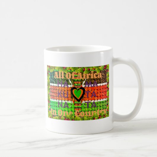Kenia: ganz Afrika in einem Land - Waldenflagge Kaffeetasse (Rechts)