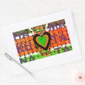 Kenia: ganz Afrika in einem Land - Waldenflagge Rechteckiger Aufkleber (Umschlag)