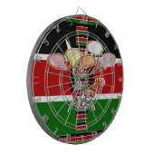 Kenia Geburtstag Dartscheibe (Vorderseite Links)