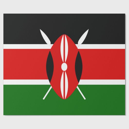 Kenia Geschenkpapier (Flach)