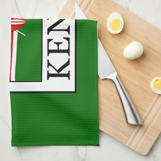 Kenia Geschirrtuch (Viertel Falte)