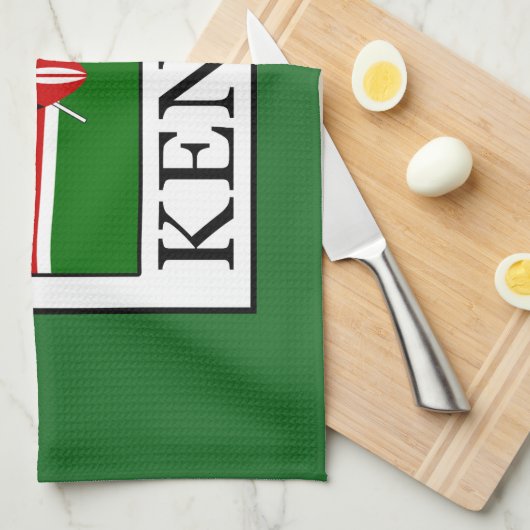 Kenia Geschirrtuch (Viertel Falte)