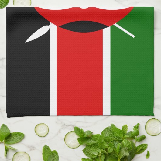 Kenia Geschirrtuch (Gefaltet)