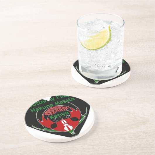 Kenia Getränkeuntersetzer (Seite)