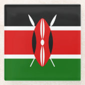 Kenia Glasuntersetzer (Vorderseite)