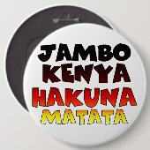 Kenia Hakuna Matata Button (Vorne & Hinten)