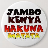 Kenia Hakuna Matata Button (Vorderseite)