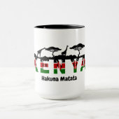 Kenia Hakuna Matata Kaffeetasse: Afrikanische Deko Tasse (Zentrum)