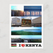 Kenia - I Liebe - Postkarte (Vorderseite)