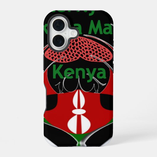 Kenia iPhone 16 Hülle (Rückseite)