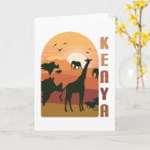 Kenia ist wunderbar karte (Gelbe Blume)