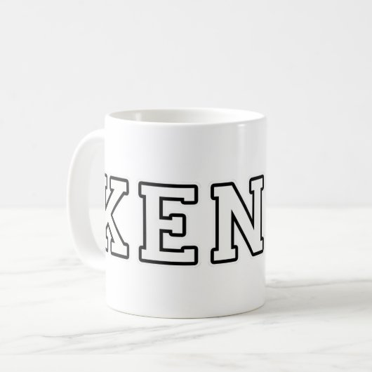 Kenia Kaffeetasse (Vorderseite Links)