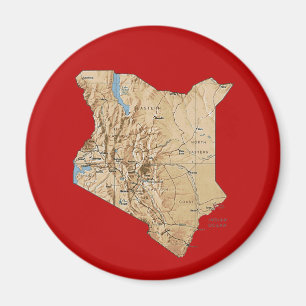 Kenia-Karten-Magnet Magnet