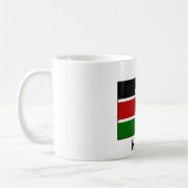 Kenia (Kenia) Flagge Kaffeetasse (Links)