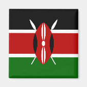 Kenia (Kenia) Flagge Magnet (Vorne)
