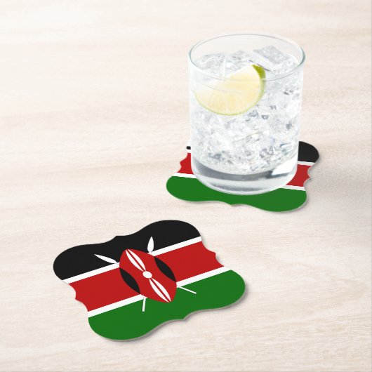 Kenia (Kenia) Flagge Untersetzer (Vor Ort)