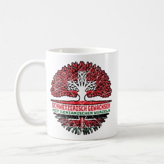 Kenia Kenianisch Schweizer Schweiz Baum Wurzel Kaffeetasse (Links)